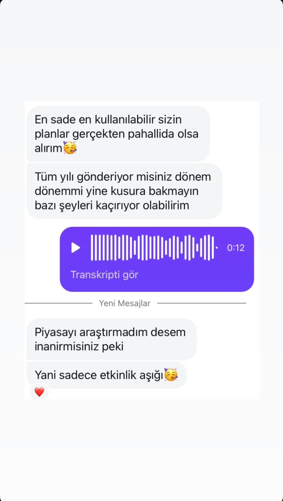 Kullanıcı yorumu 3