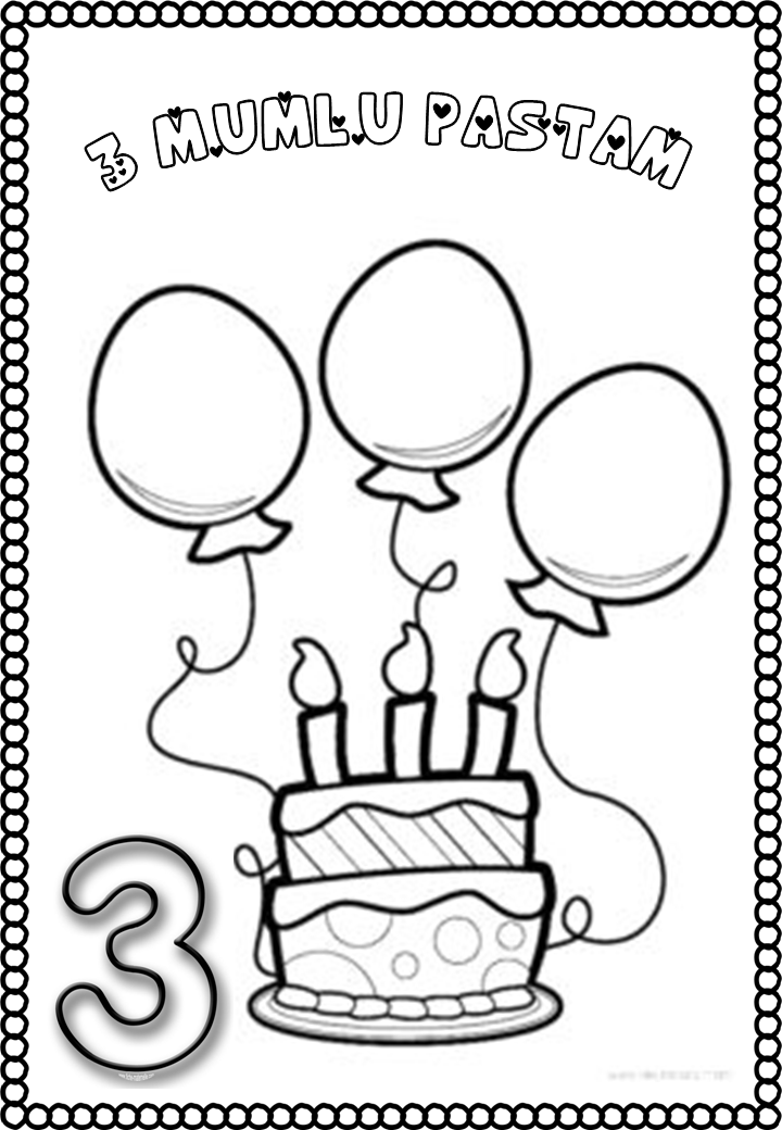 3 rakamını öğreniyorum