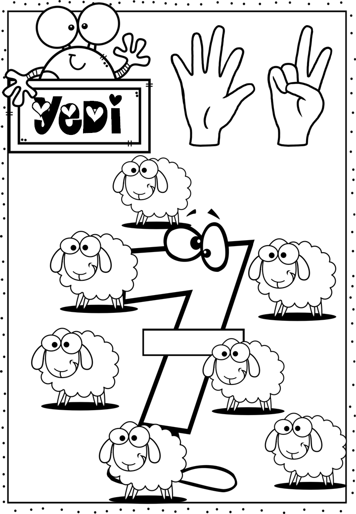 7 rakamını öğreniyorum